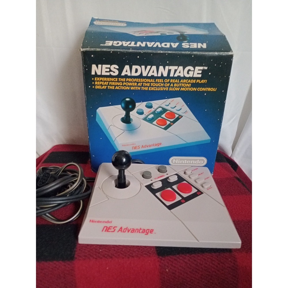 Nintendo NES Advantage Joystick Controller with original box No Foam (Read)